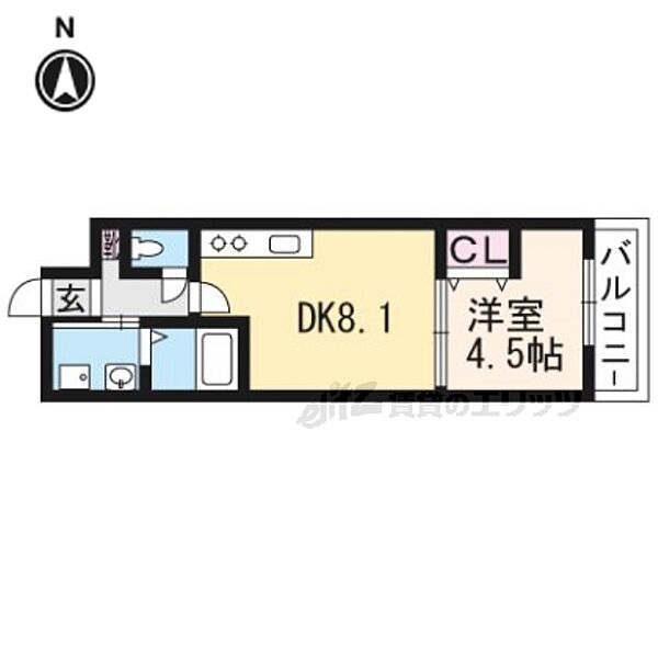 サクシード丹波橋 403｜京都府京都市伏見区桃山水野左近東町(賃貸マンション1LDK・4階・29.50㎡)の写真 その2