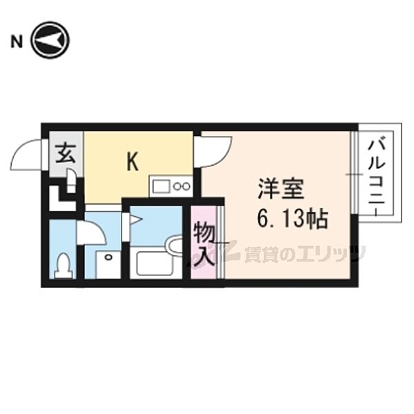 京都府京都市山科区厨子奥矢倉町(賃貸アパート1R・2階・20.28㎡)の写真 その2