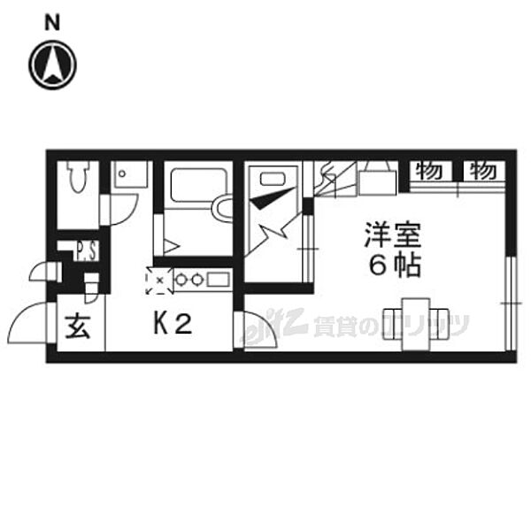 レオパレスアゼリアII 101｜京都府京都市伏見区横大路鍬ノ本(賃貸アパート1K・1階・23.18㎡)の写真 その2