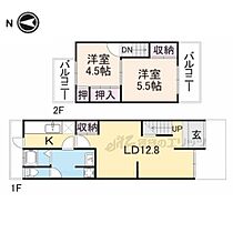 京都府京都市山科区音羽乙出町（賃貸一戸建2LDK・1階・54.52㎡） その2