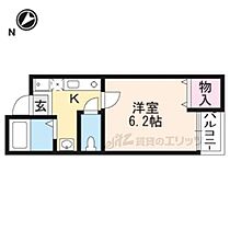 黄檗Ｂａｓｅ 201 ｜ 京都府宇治市五ケ庄西浦（賃貸アパート1K・2階・21.30㎡） その2