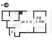 メゾンクニエダV 203 ｜ 京都府京都市南区吉祥院井ノ口町（賃貸マンション1LDK・2階・33.95㎡） その2