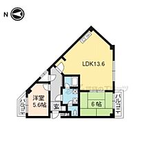 京都府京都市伏見区深草野手町（賃貸マンション2LDK・1階・57.50㎡） その1