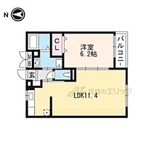 エスポワール 106 ｜ 京都府宇治市槇島町五才田（賃貸アパート1LDK・1階・40.42㎡） その1