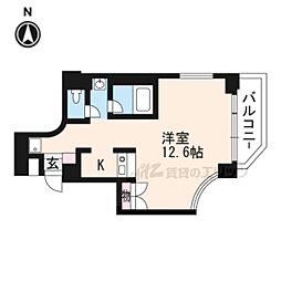 山科IMビル ワンルームの間取図画像
