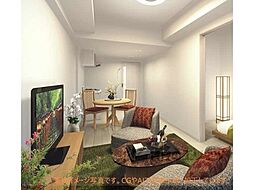 ソルテラス京都JUJO華 713 7階1LDKのリビング/ダイニング