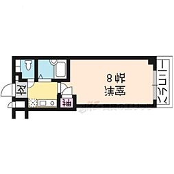 ロイヤルシティー丹波橋 1Kの間取図画像