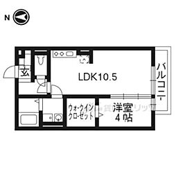 ラベストカーサ 1LDKの間取図画像