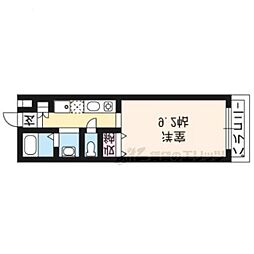 ヒルバレイ 1Kの間取図画像
