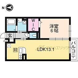 ルアンブルA 1LDKの間取図画像
