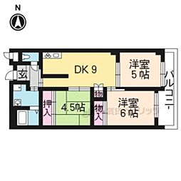 マンションエピコット正 3DKの間取図画像