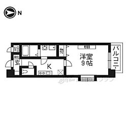 メゾンアロー 1Kの間取図画像