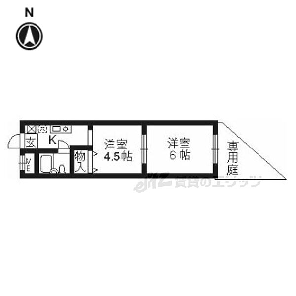 Ｒｅｑｕｉｅ智恵光院 106｜京都府京都市上京区大宮通西裏芦山寺上る２丁目竪社南半町(賃貸マンション2K・1階・29.07㎡)の写真 その2