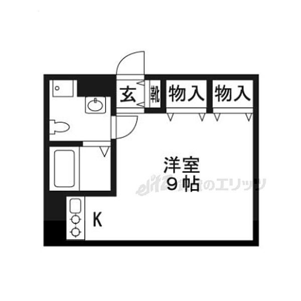 烏丸アネックス 406｜京都府京都市中京区三条通烏丸東入ル梅忠町(賃貸マンション1R・4階・23.37㎡)の写真 その2