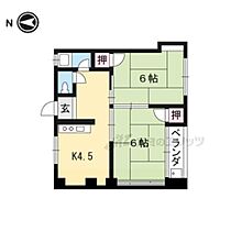 京都府京都市左京区下鴨宮崎町（賃貸マンション2K・3階・32.00㎡） その2