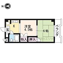 京都府京都市北区紫野西藤ノ森町（賃貸マンション2K・地下1階・24.30㎡） その2