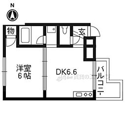 ファーストユースハイツ 1DKの間取図画像