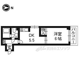 ドルフィン5 1DKの間取図画像