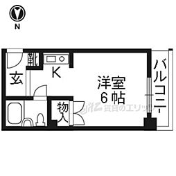 ハイツ加藤 1Kの間取図画像