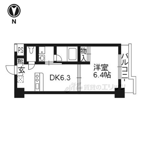 アンシャンテ 502｜京都府京都市下京区西七条掛越町(賃貸マンション1DK・5階・29.65㎡)の写真 その2