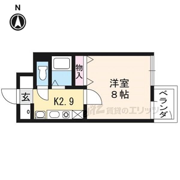 モノコモド御前Ａ棟 305｜京都府京都市下京区西七条赤社町(賃貸マンション1K・3階・25.00㎡)の写真 その2