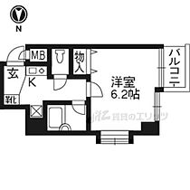 京都府京都市下京区四条堀川町（賃貸マンション1K・8階・20.51㎡） その2