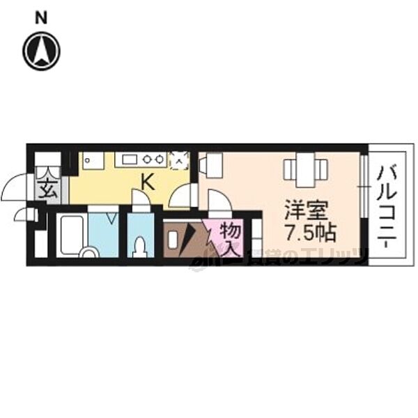 レオパレス西ノ京円町 104｜京都府京都市中京区西ノ京南円町(賃貸マンション1K・1階・19.87㎡)の写真 その2