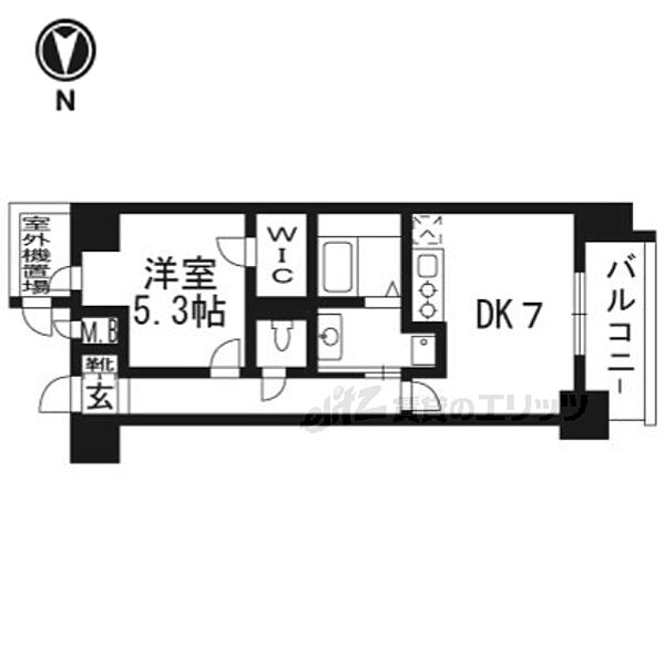 エスリード京都梅小路 ｜京都府京都市下京区梅小路高畑町(賃貸マンション1DK・6階・34.11㎡)の写真 その2