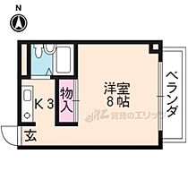 京都府京都市北区平野宮西町（賃貸マンション1K・2階・16.84㎡） その1