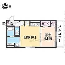 京都府京都市右京区西京極殿田町（賃貸アパート1LDK・2階・39.77㎡） その2