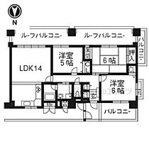 シャルマンコーポ円町603  ｜ 京都府京都市右京区花園春日町（賃貸マンション3LDK・6階・71.28㎡） その2