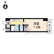 エル・カーサー 513 ｜ 京都府京都市右京区太秦上ノ段町（賃貸マンション1K・5階・22.26㎡） その2