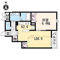 京都府京都市右京区西京極橋詰町（賃貸マンション1LDK・3階・43.59㎡） その1