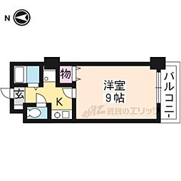 サンホワイト葛野 1Kの間取図画像