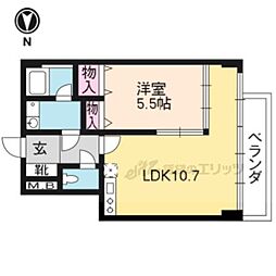 Ken&Lala 1LDKの間取図画像