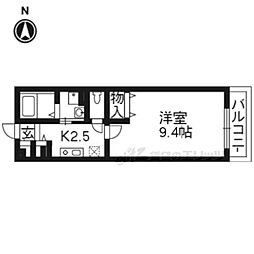 セレーノS・K 1Kの間取図画像