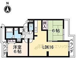 メゾン宇多野 3LDKの間取図画像