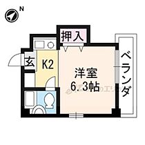 京都府京都市北区紫野上柏野町（賃貸マンション1K・4階・18.55㎡） その2