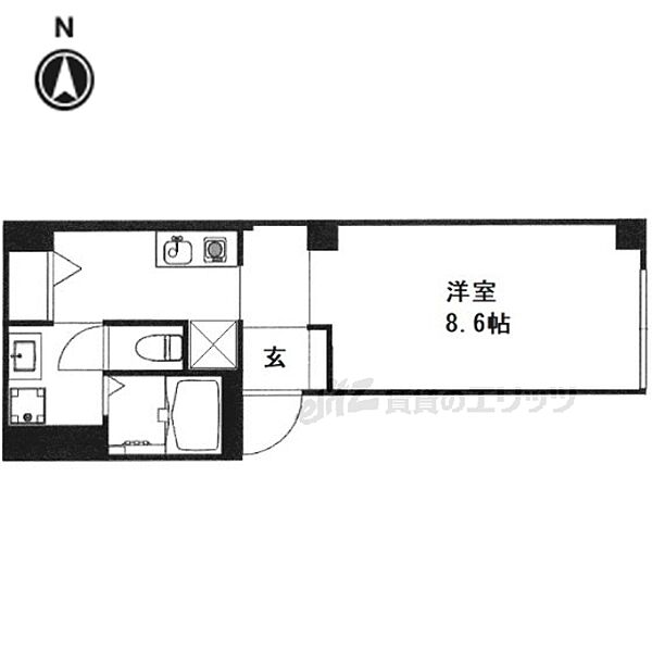 ＣＯＣＯ下鴨 303｜京都府京都市左京区下鴨西林町(賃貸マンション1K・3階・32.80㎡)の写真 その2