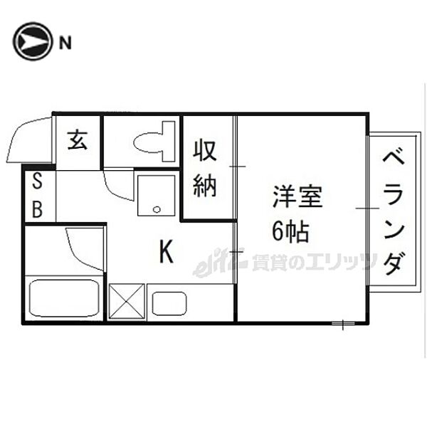 松見荘 203｜京都府京都市左京区浄土寺南田町(賃貸アパート1K・2階・28.00㎡)の写真 その2