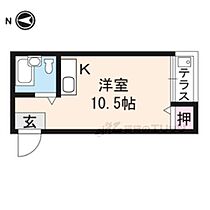 京都府京都市左京区北白川下池田町（賃貸マンション1R・1階・20.36㎡） その2