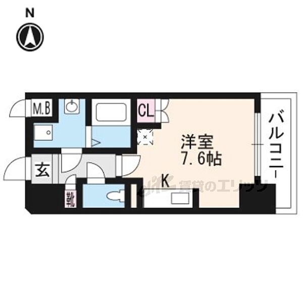 エスリード烏丸五条駅前 ｜京都府京都市下京区五条通東洞院東入万寿寺町(賃貸マンション1K・4階・22.44㎡)の写真 その2