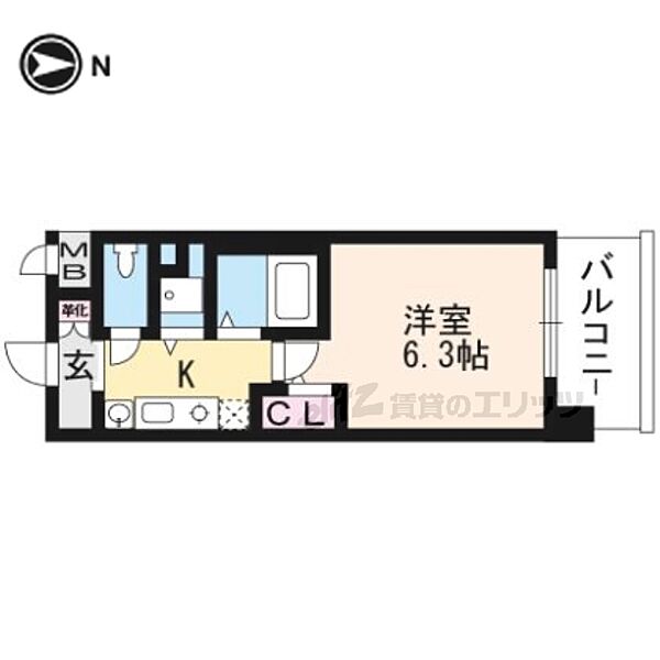 プレサンス京都修学院 ｜京都府京都市左京区山端橋ノ本町(賃貸マンション1K・3階・21.00㎡)の写真 その2