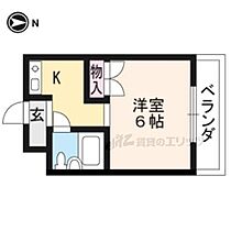 京都府京都市左京区修学院大林町（賃貸マンション1K・1階・17.56㎡） その2