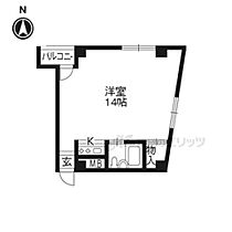 京都府京都市東山区大和大路通四条下る４丁目小松町（賃貸マンション1R・2階・28.26㎡） その2