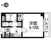 京都府京都市上京区大宮通一条上る西入栄町（賃貸マンション1K・6階・24.39㎡） その2