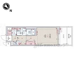 ベラジオ雅び京都洛北ガーデン 1Kの間取図画像