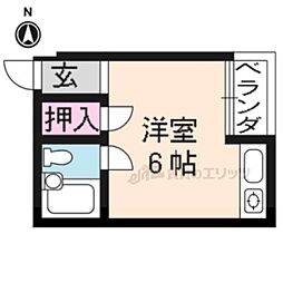 iori1 ワンルームの間取図画像