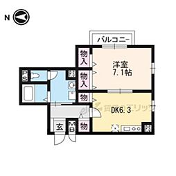 間取図画像 1DK