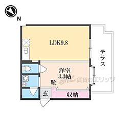 ジォリエヴィラ 1LDKの間取図画像